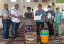 Cegah COVID-19, Pertamina EP Bagikan Alat Kebersihan untuk Tempat Ibadah
