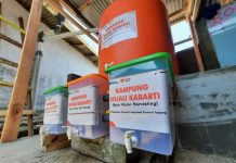 Pertamina dan Rumah Zakat Bangun Tempat Penampung Air Hujan