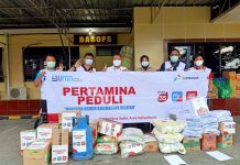 Bantu Ratusan Paket Sembako, Pertamina Sigap Ringankan Beban Korban Banjir di Kalimantan Selatan