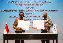 Pertamina Berkomitmen Penuhi Kebutuhan Energi Kemenhan