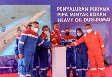 Pertamina Sukses Uji Coba Penyaluran Minyak Pertama Proyek Pipa Rokan