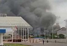 Kebakaran Dahsyat Pabrik di Batubara, Karyawan Lari Berhamburan